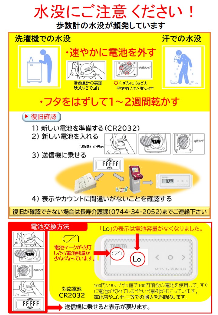 水没にご注意ください!