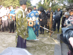 村屋神社の御田祭の写真