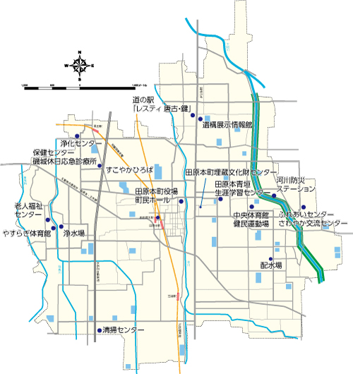 公共施設の地図