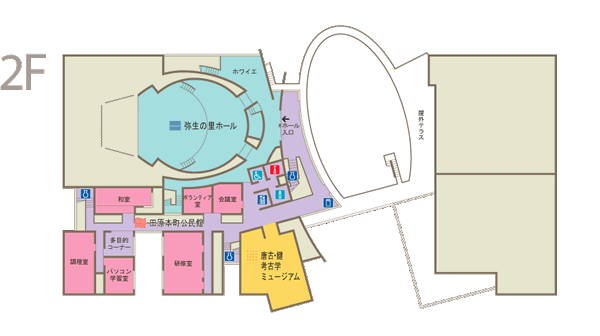 生涯学習センター2階フロアマップ