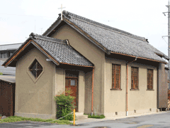 日本聖公会田原本聖救主教会の外観写真