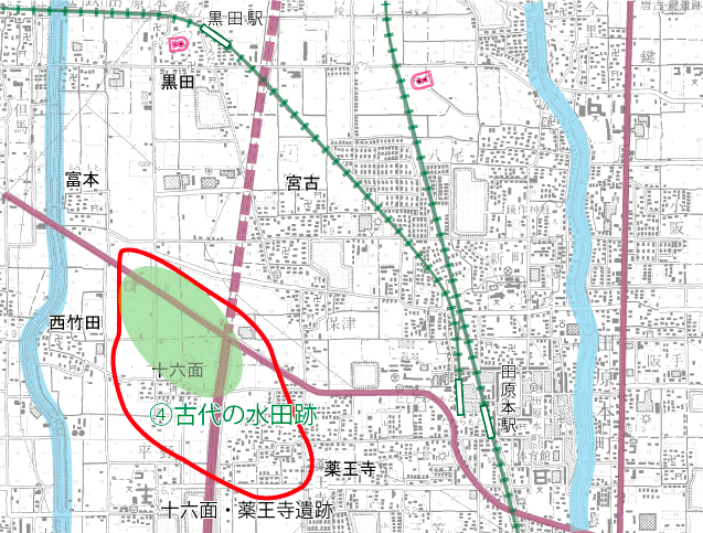 遺跡の変遷4の地図