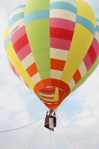 熱気球搭乗体験イベントの写真