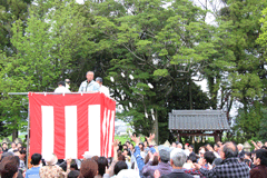 春祭りおもちまきの写真