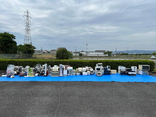 収集した小型家電
