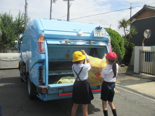 パッカー車への投げ入れ