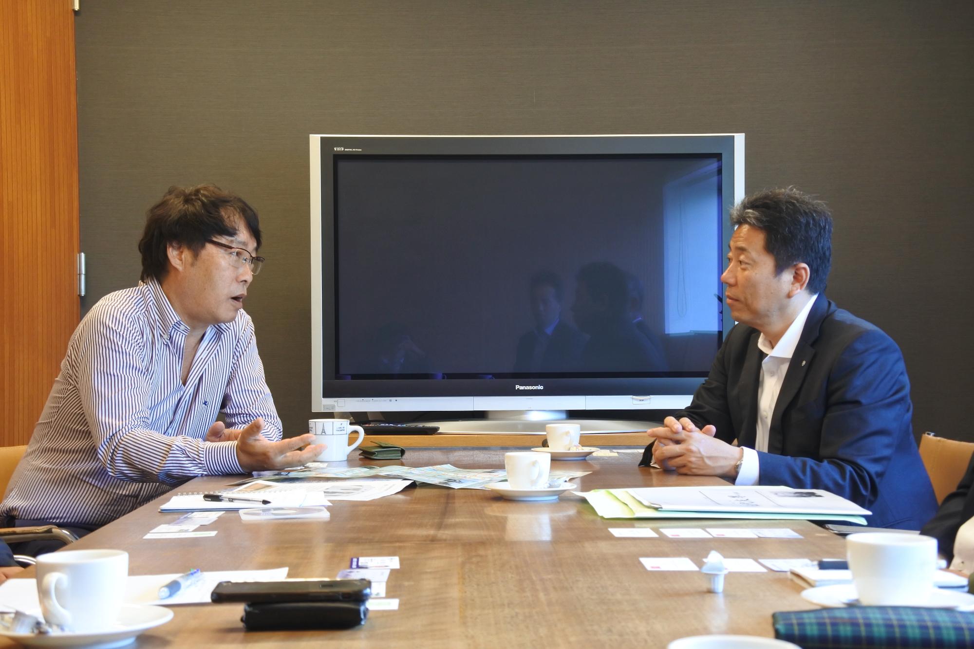 「五代友厚プロジェクト」田中光敏映画監督にお会いしました。