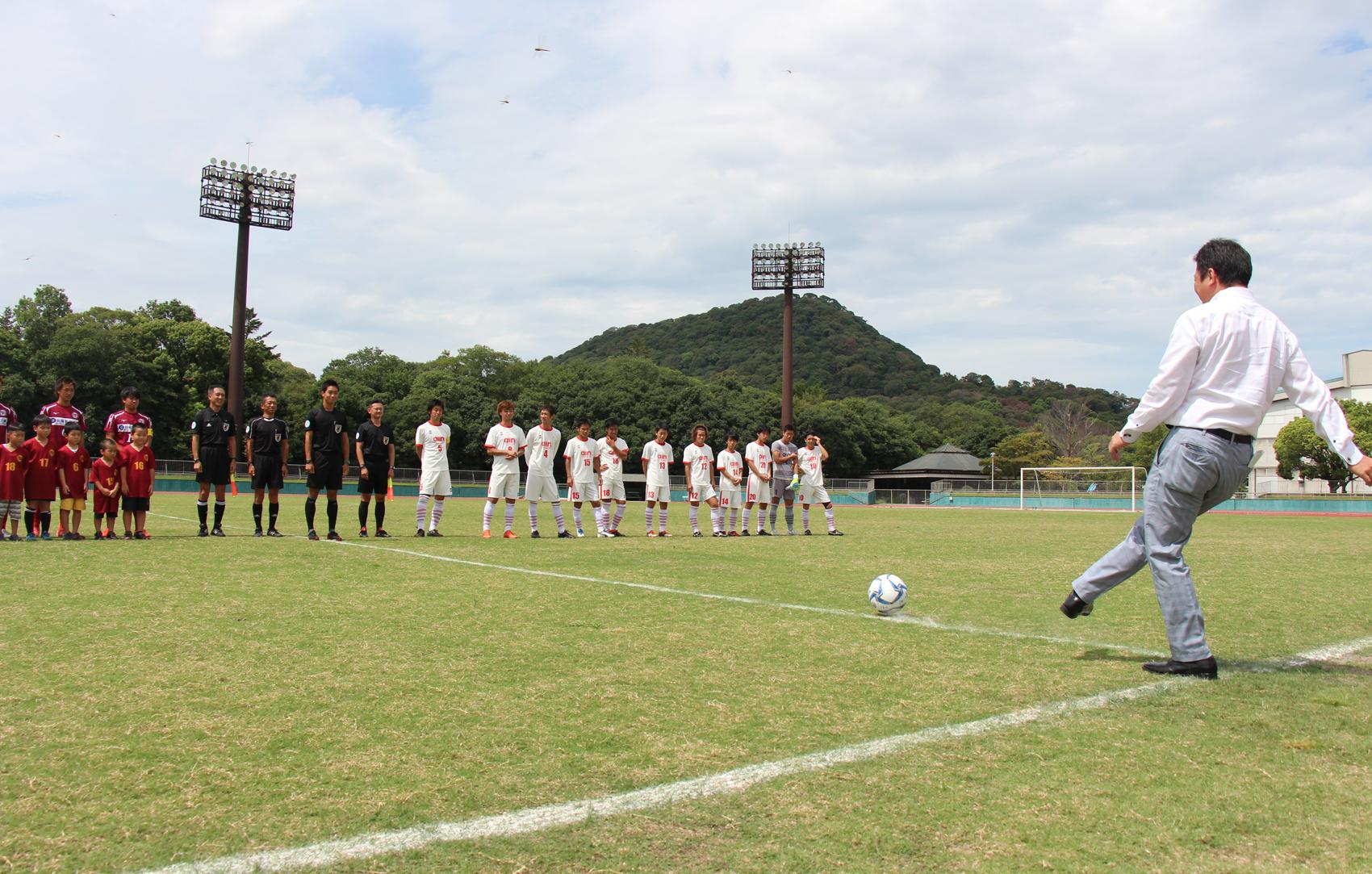 関西サッカーリーグキックオフセレモニー