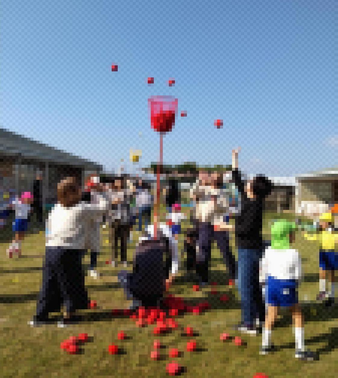 運動会ごっこ（玉入れ）