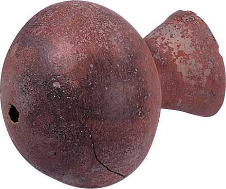 （写真）丹塗壺（底部穿孔）