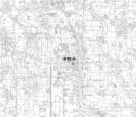 地図画像、浄照寺の所在地