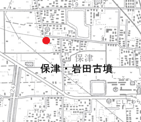保津・岩田古墳拡大図